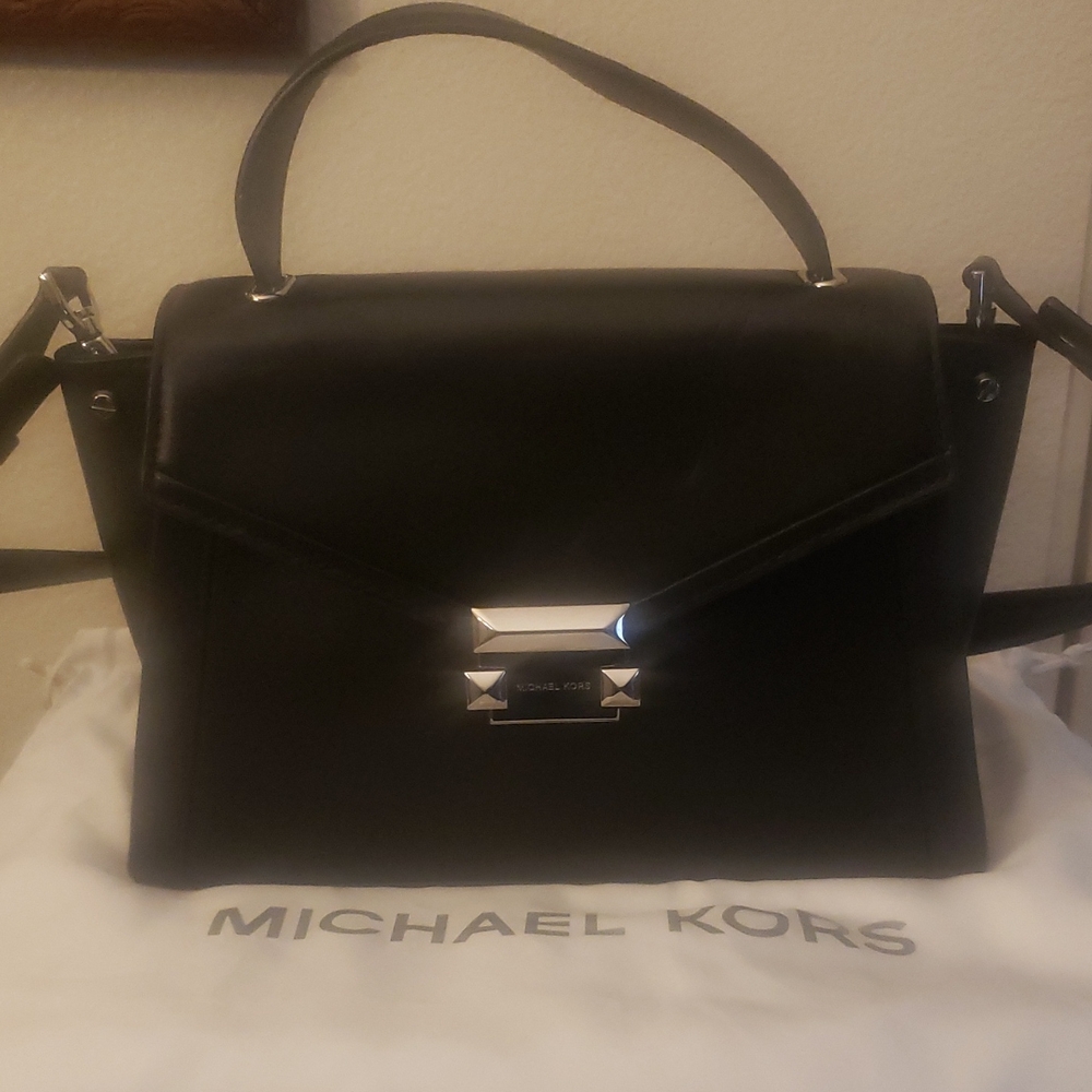 Michael Kors Black Satchel with Structured Design, like New